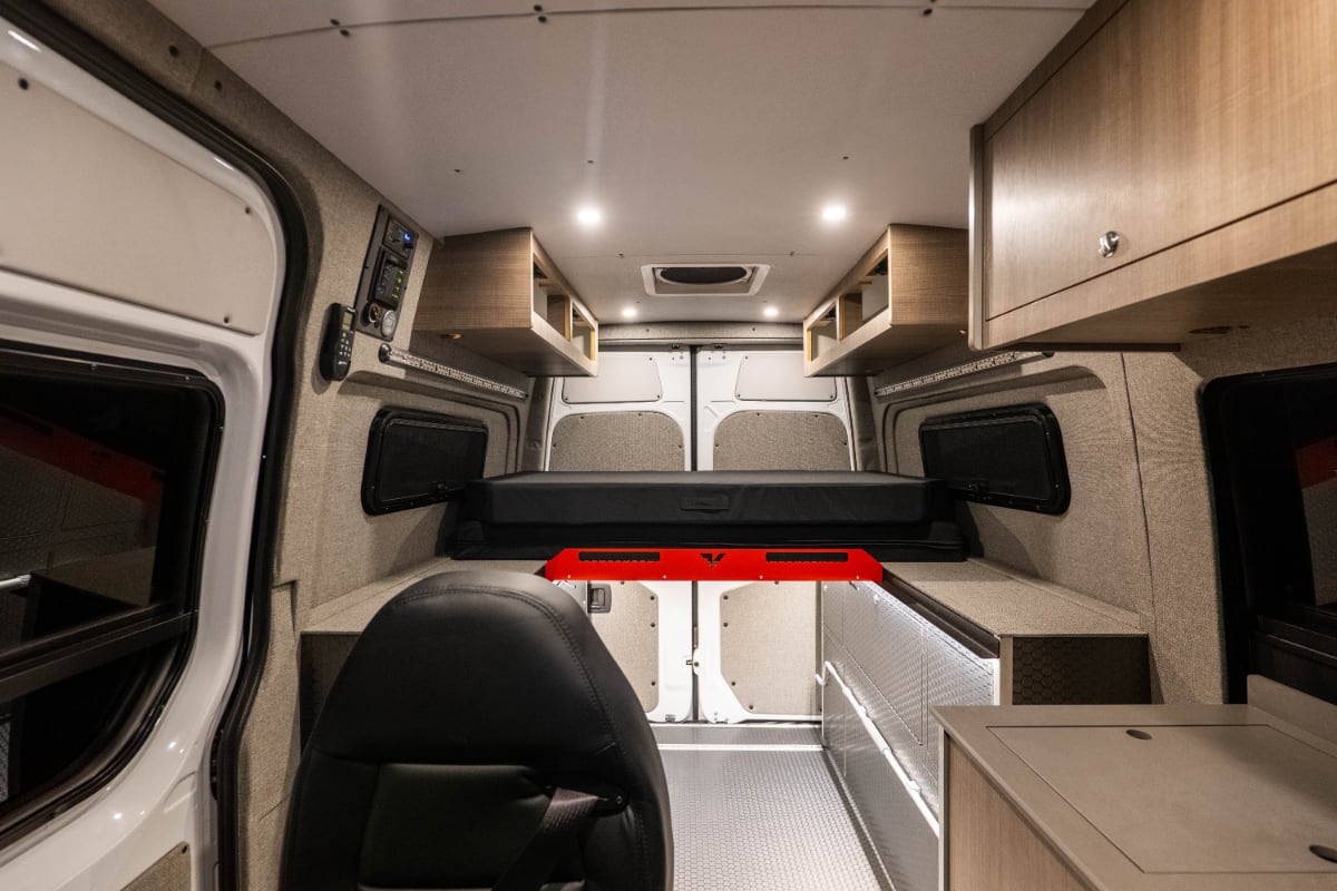 The interior of a Titan Vans Classic layout