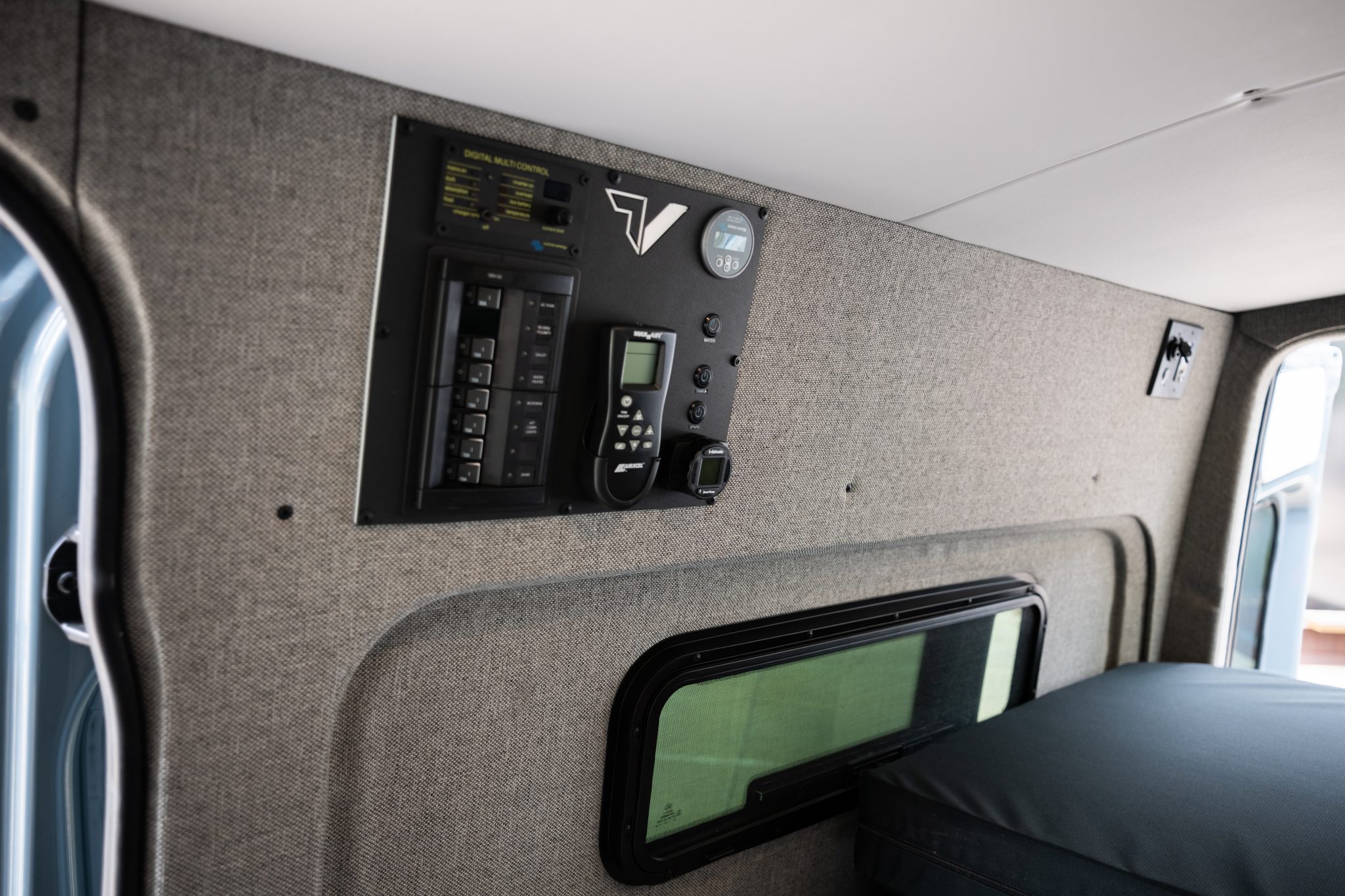 Camper van electrical panel