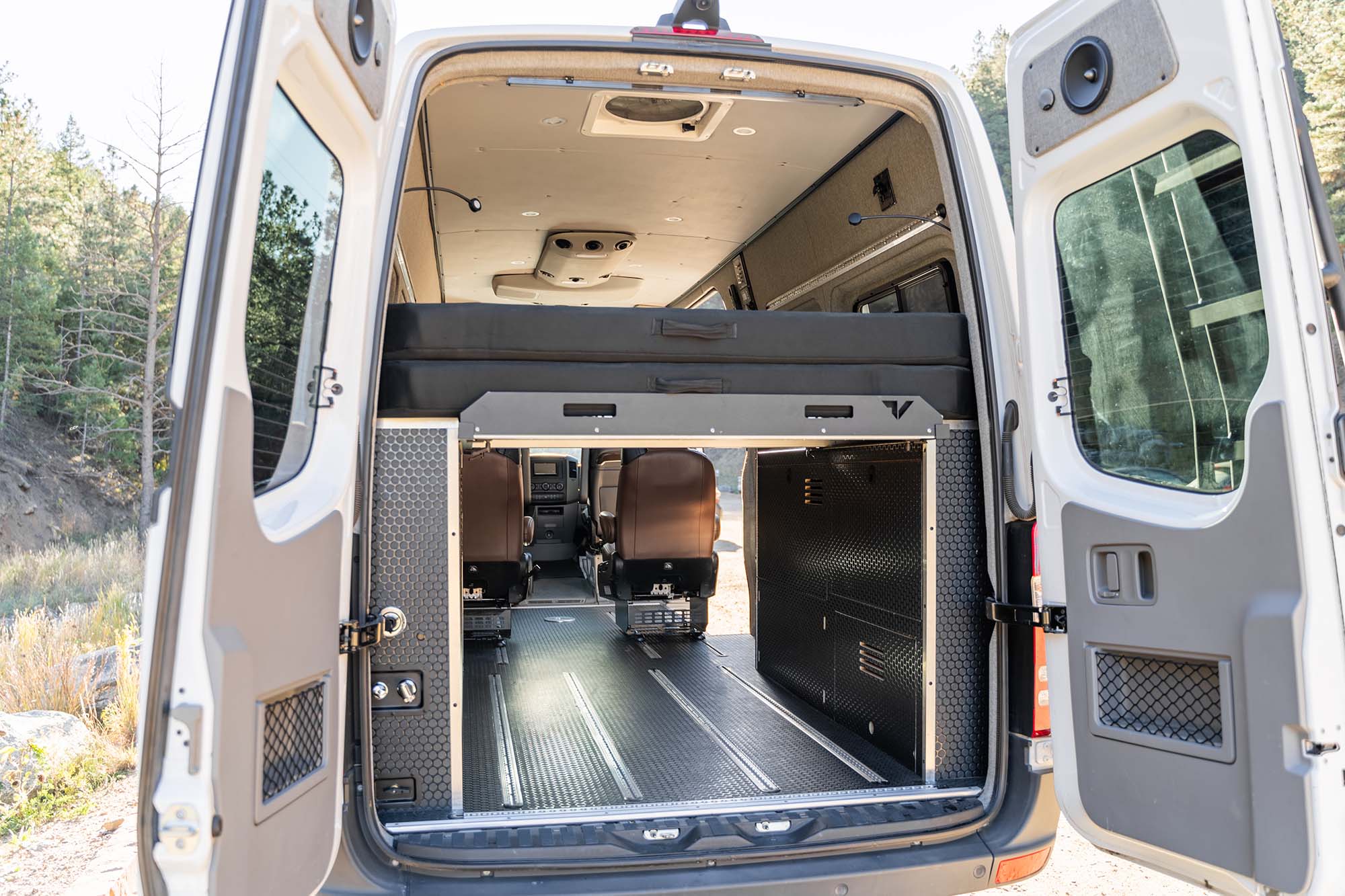 Camper van rear passenger