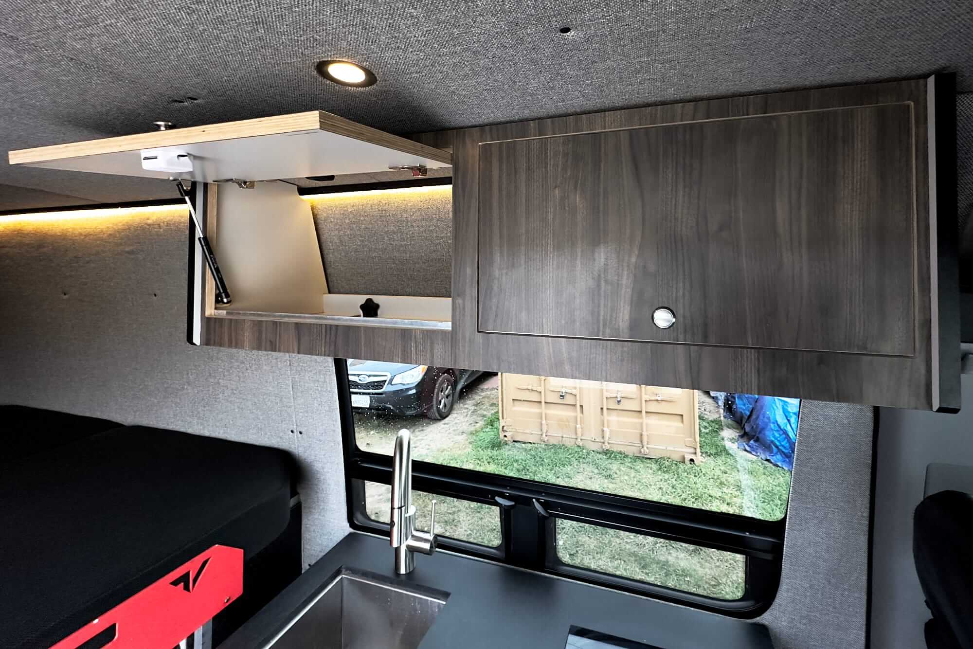 Camper van cabinet
