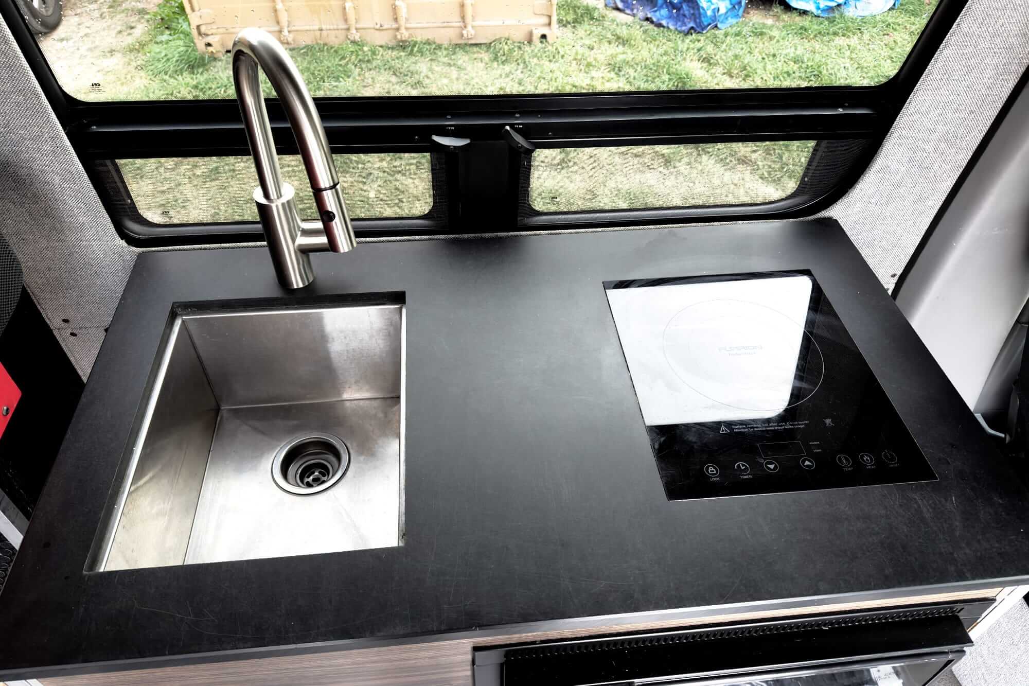 Camper van galley