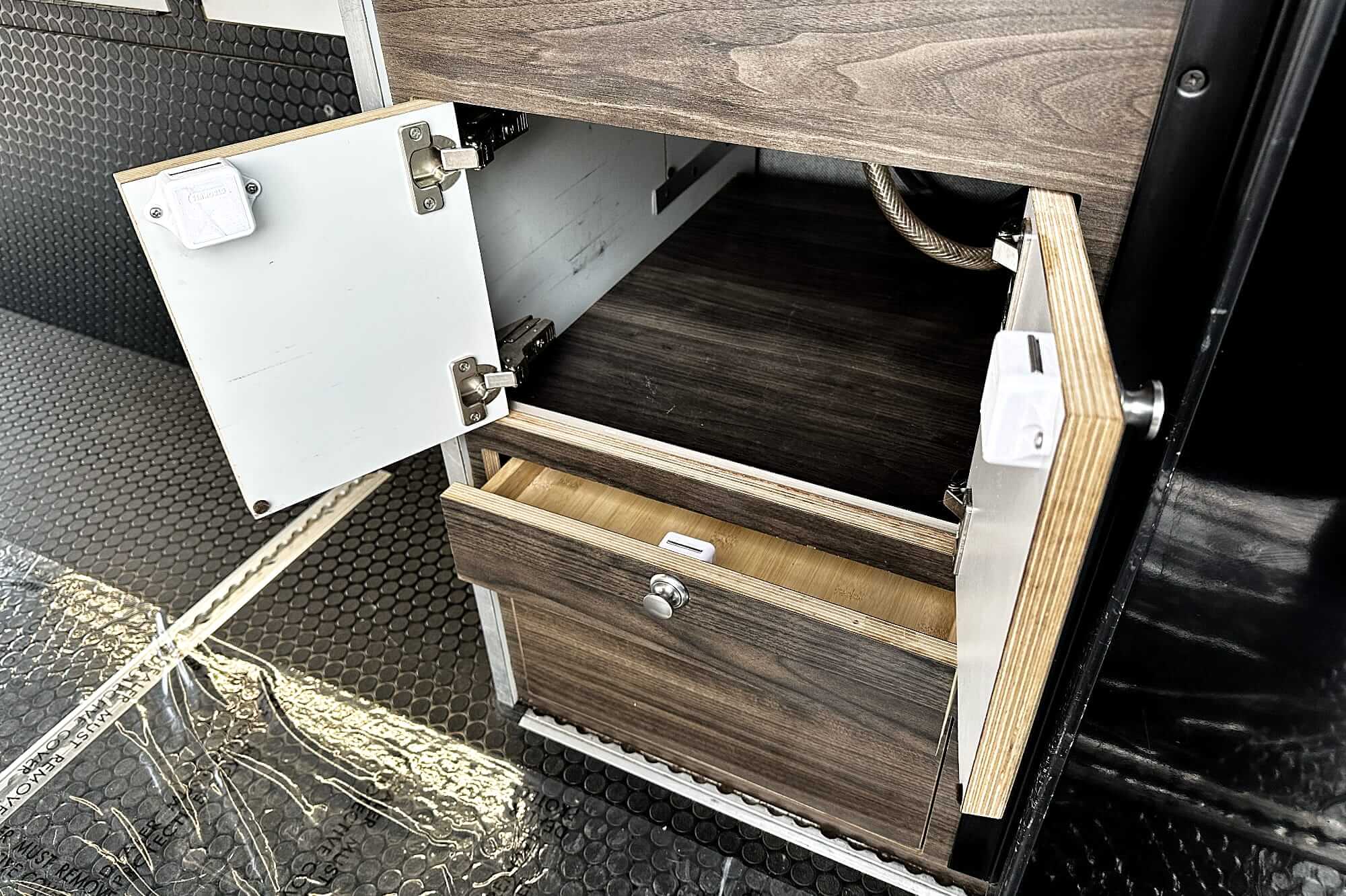 Camper van drawer