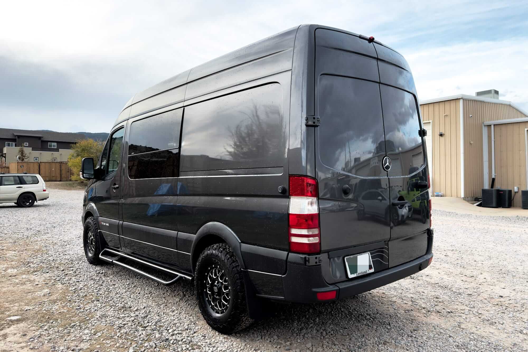 Camper van rear driver