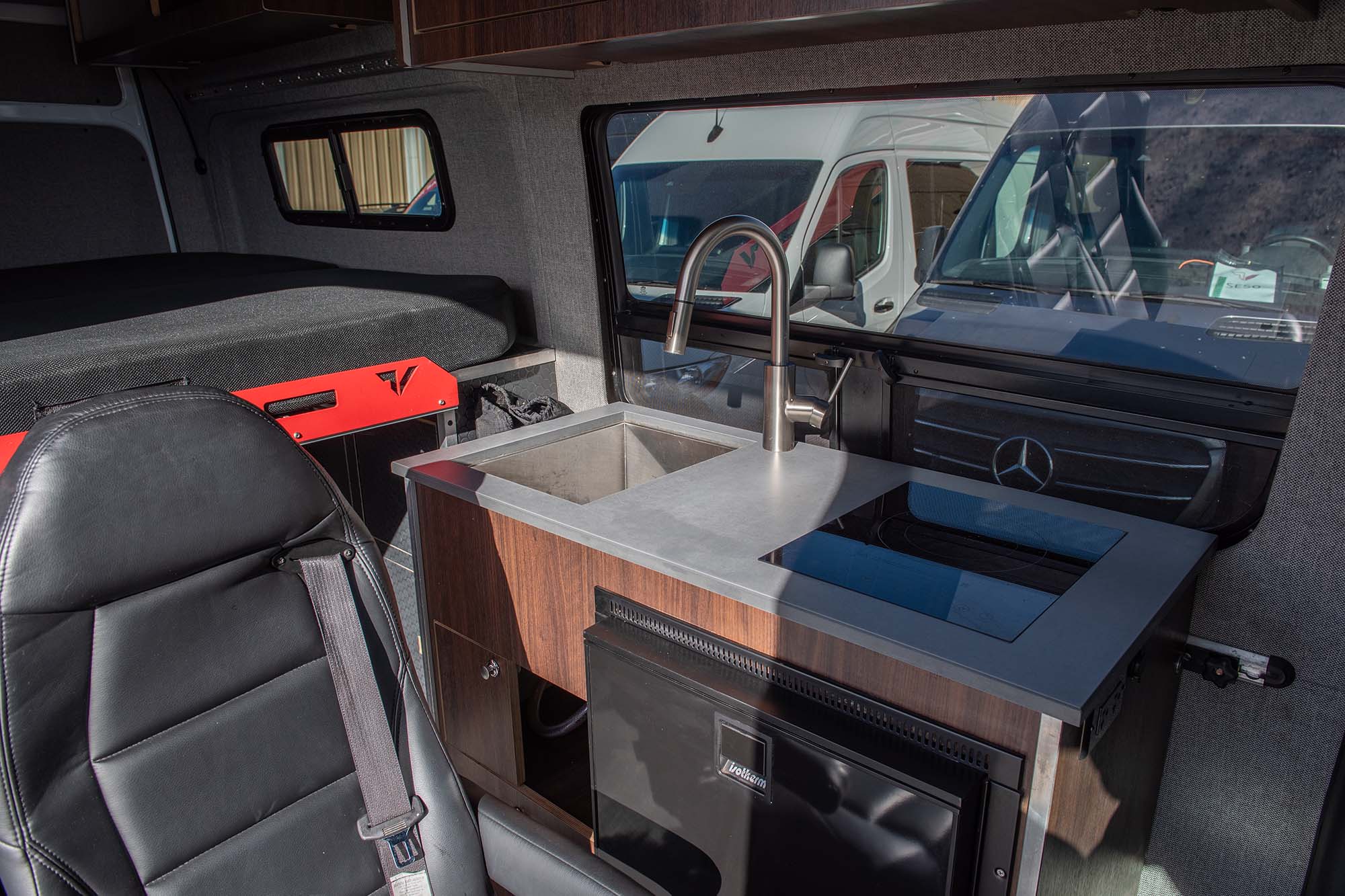 Camper van galley