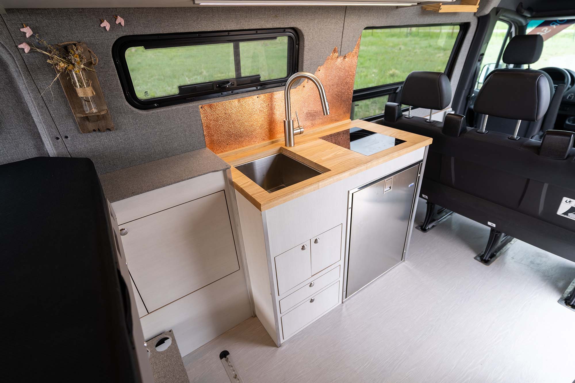 Camper van control panel