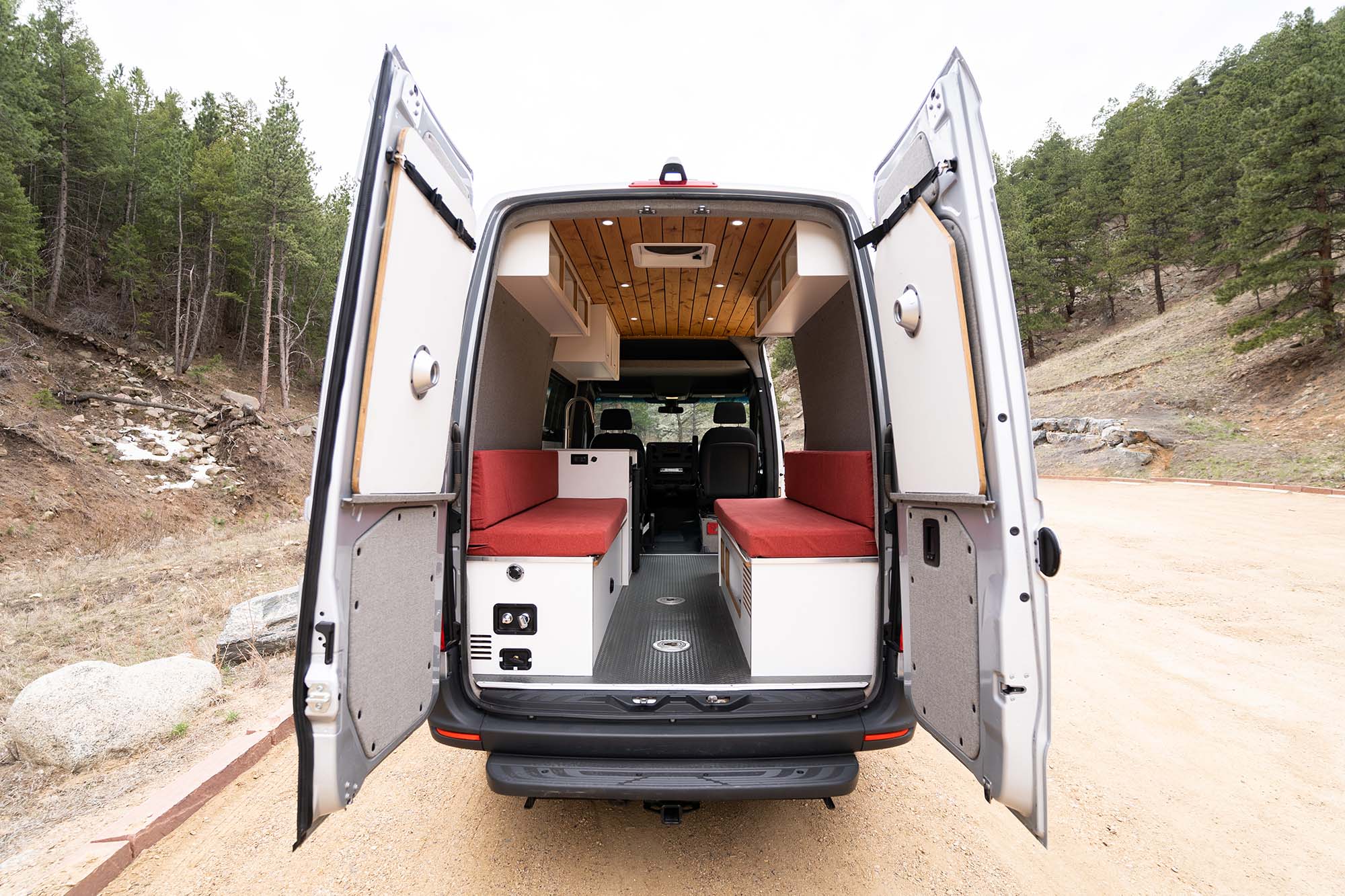 Camper van rear doors