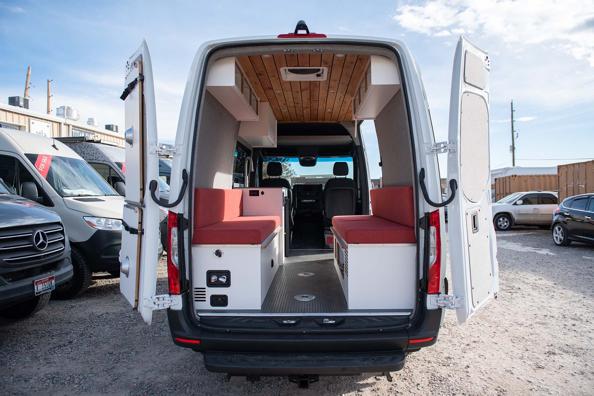 Camper van rear doors