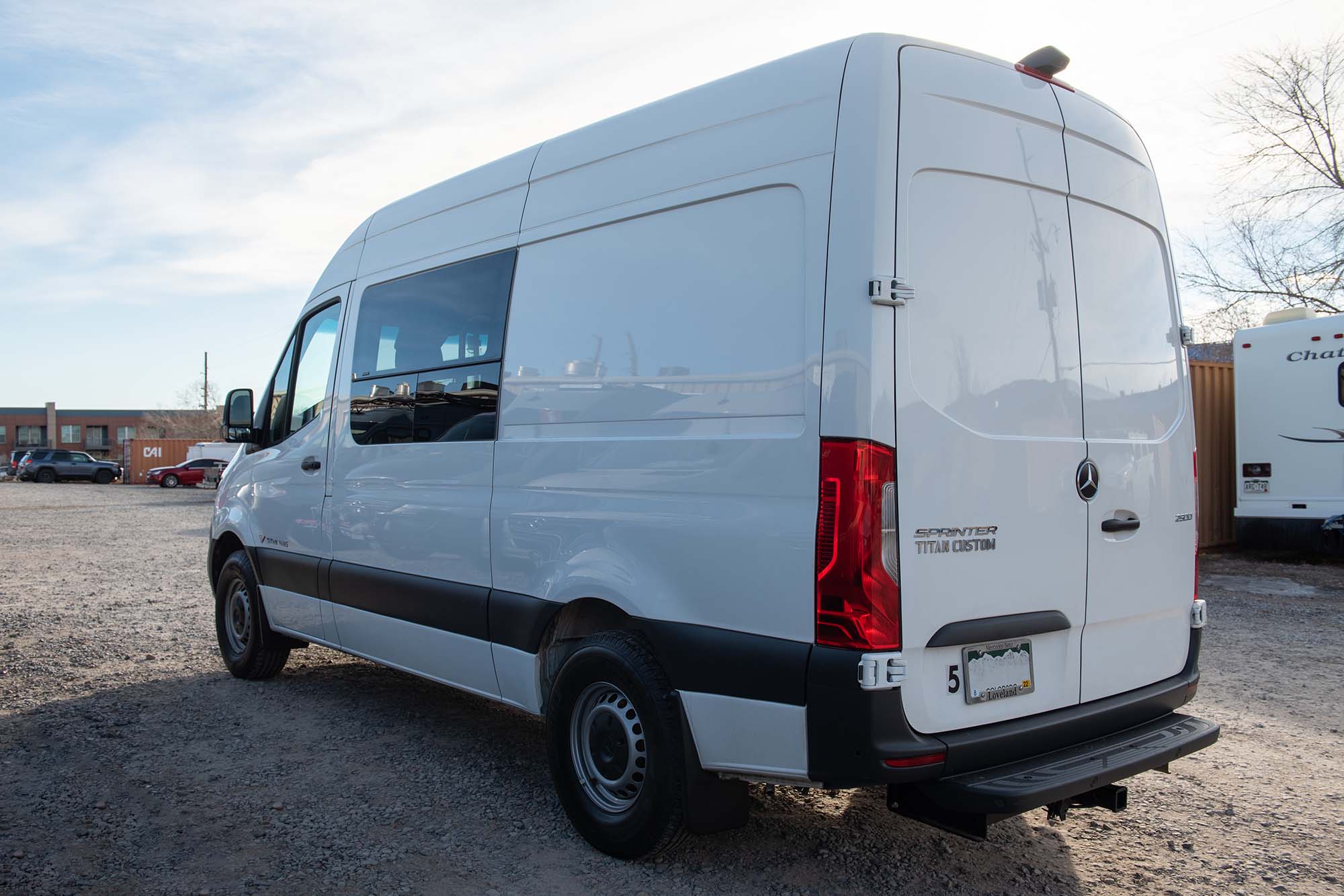 Camper van rear driver