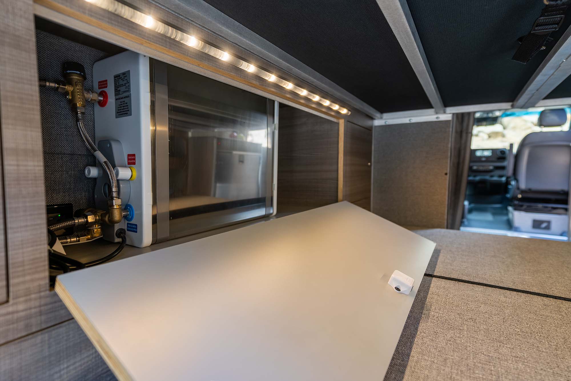 Camper van water heater