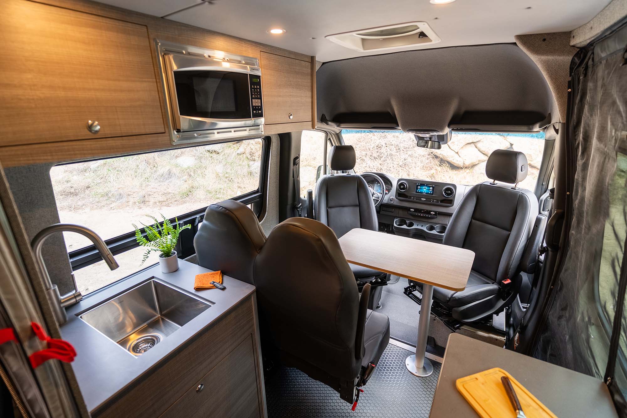 Camper van table and chairs