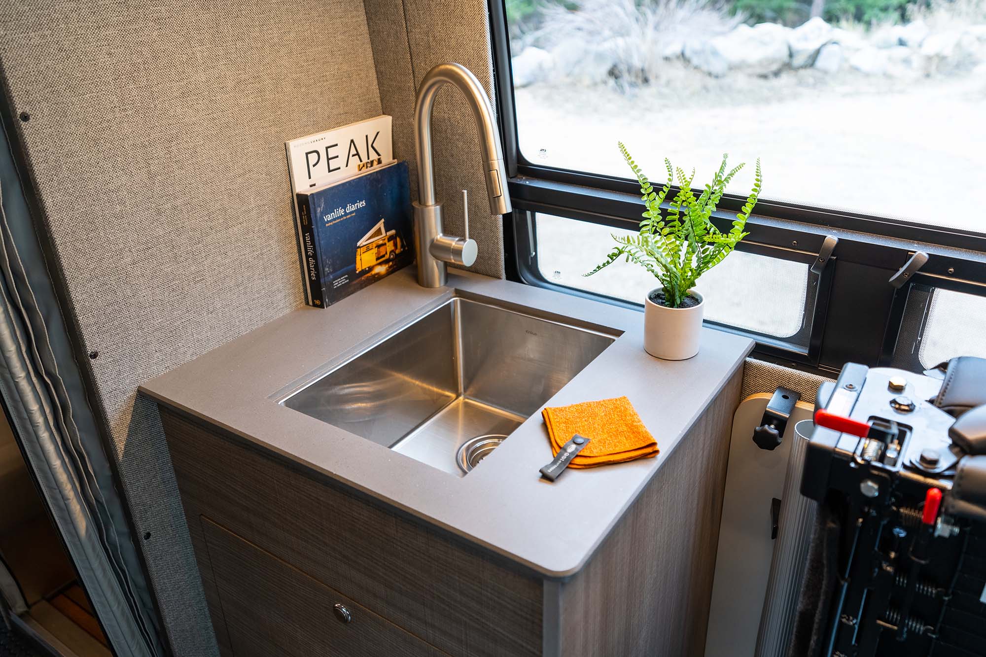 Camper van galley