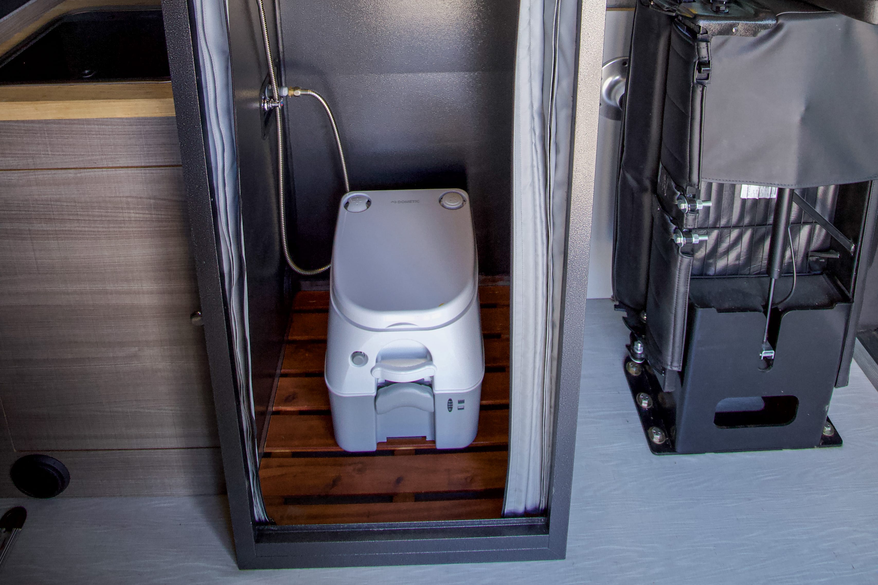 Camper van toilet