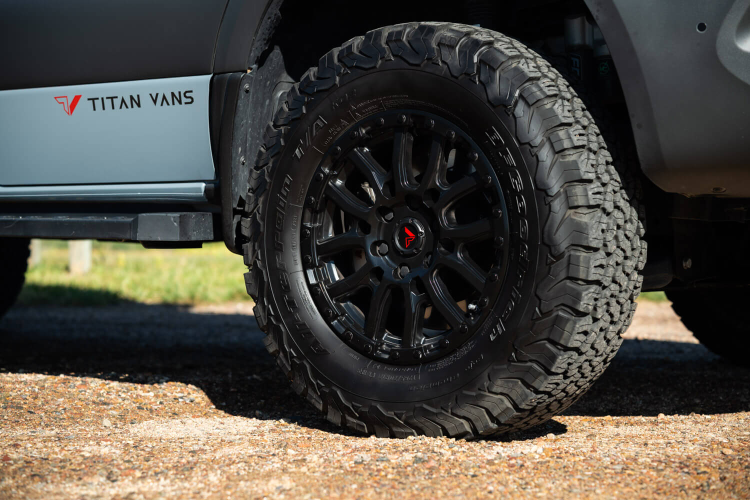 camper van exterior from the rear