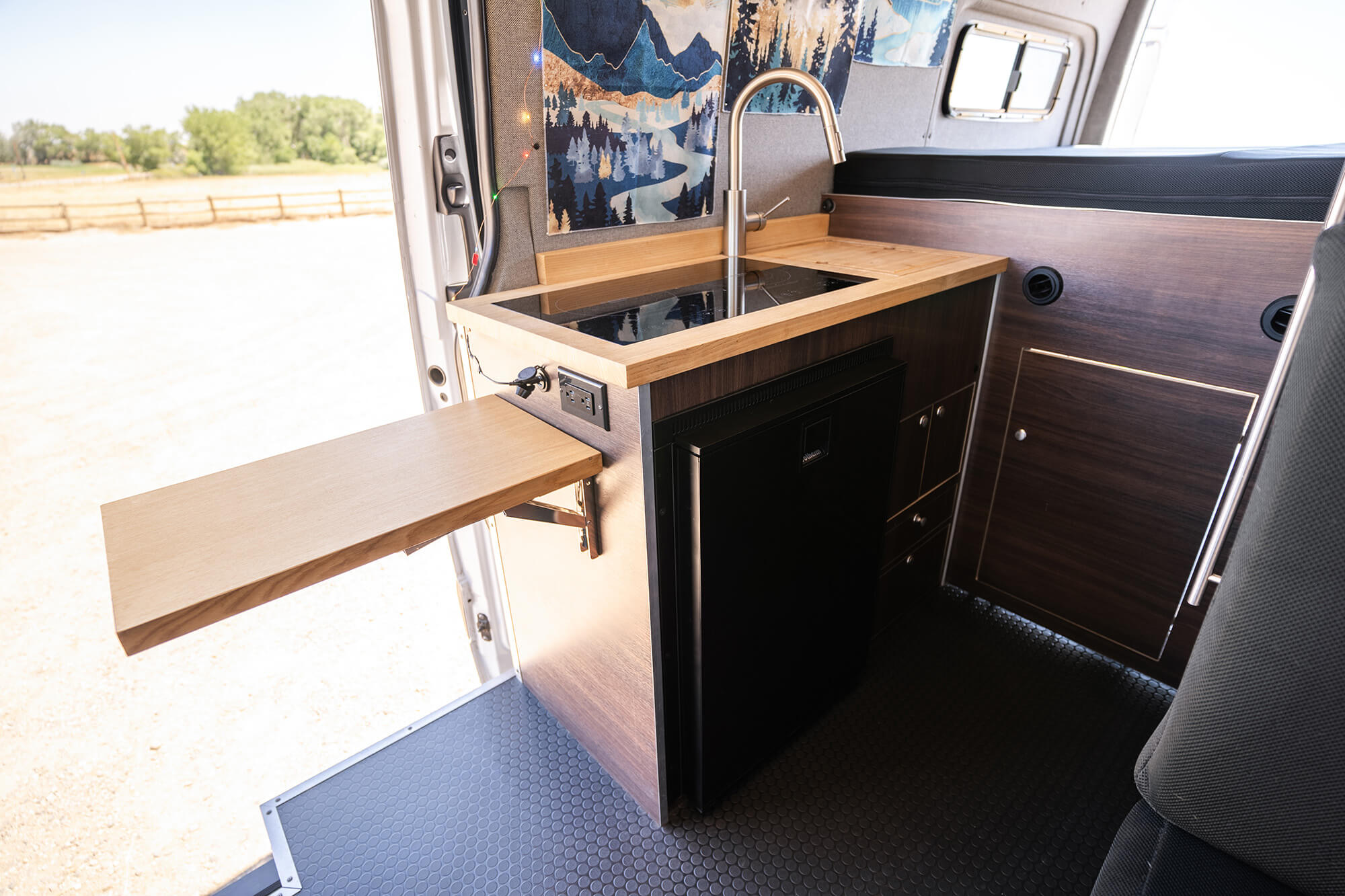 Camper van galley