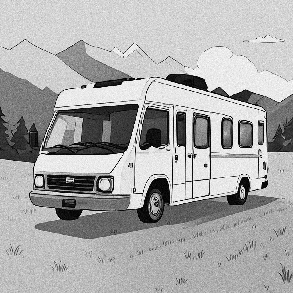 Illustration of a recreational vehicle