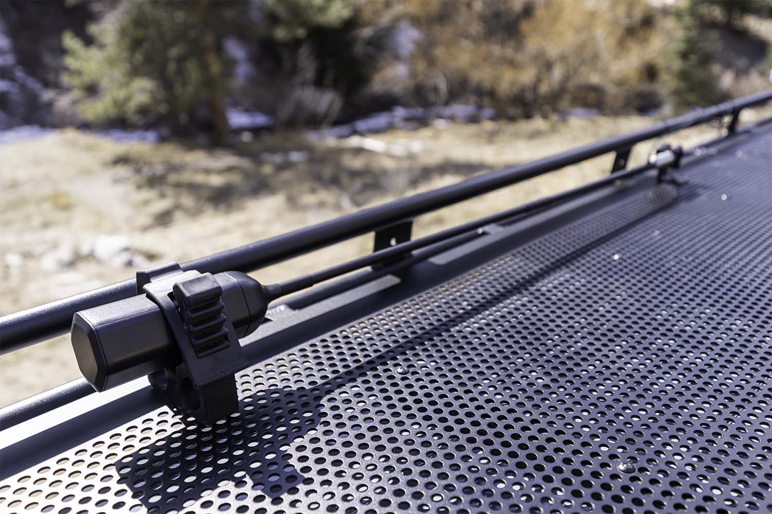 Weboost transmitter on van roof rack