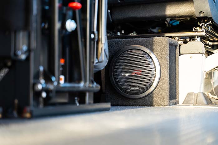 audio on a camper van