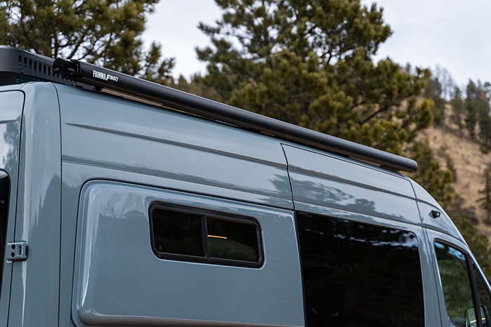 awning on a camper van