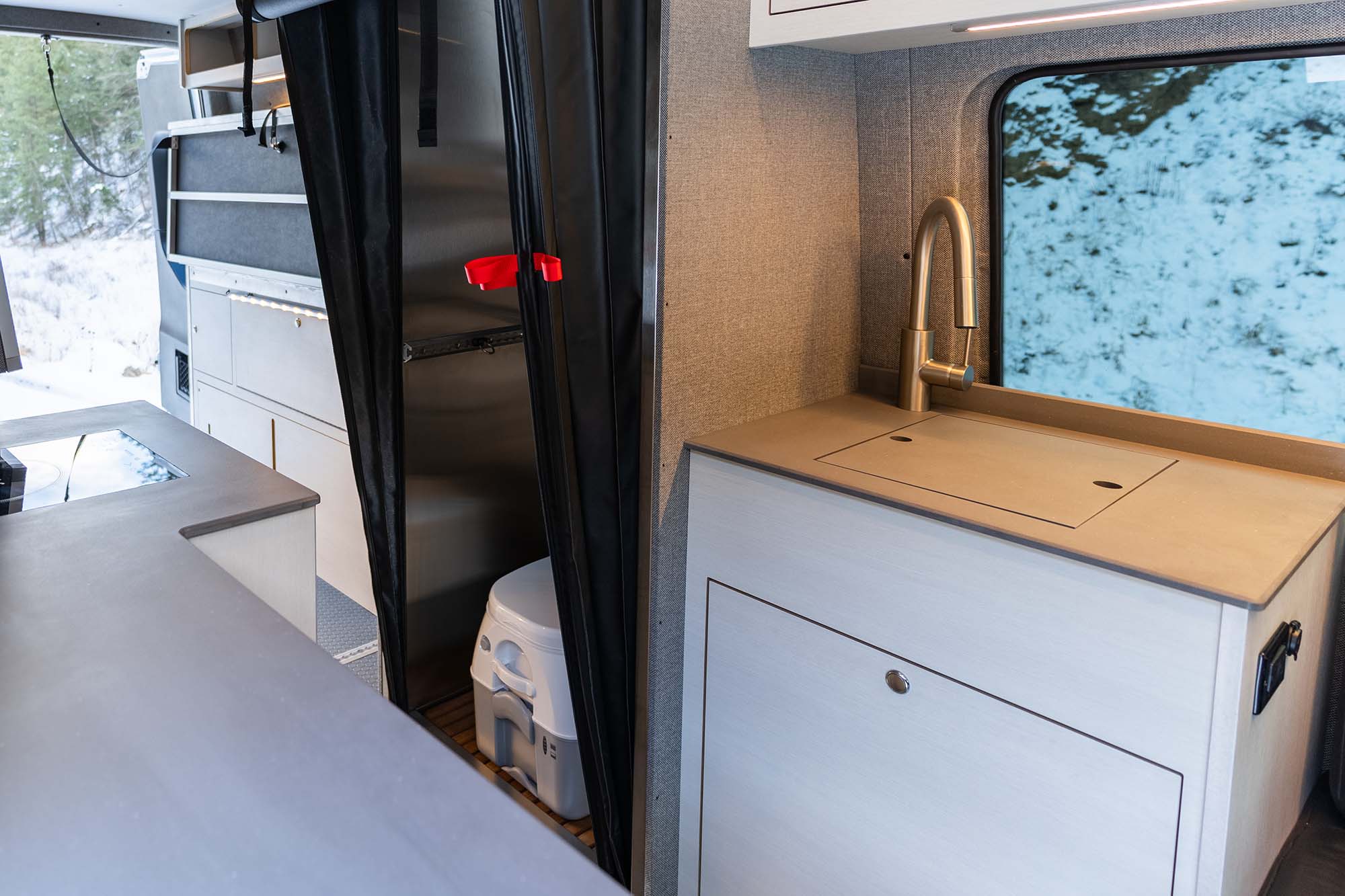 The Ultra camper van shower