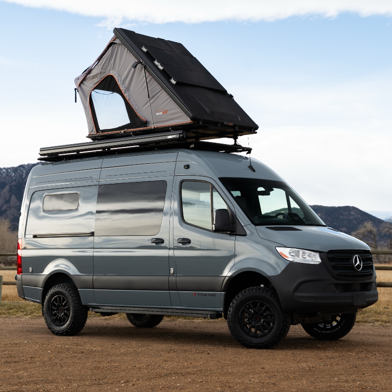 rooftop tent on camper van